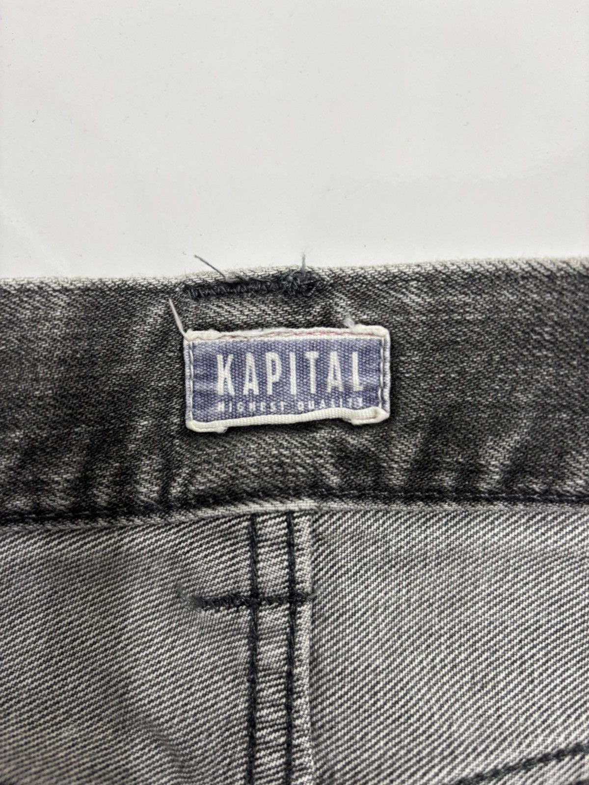 Kapital Kountry KAPITAL SLIM FIT DISTRESSED BUSH JEANS Size US 30 / EU 46 - 10 Thumbnail