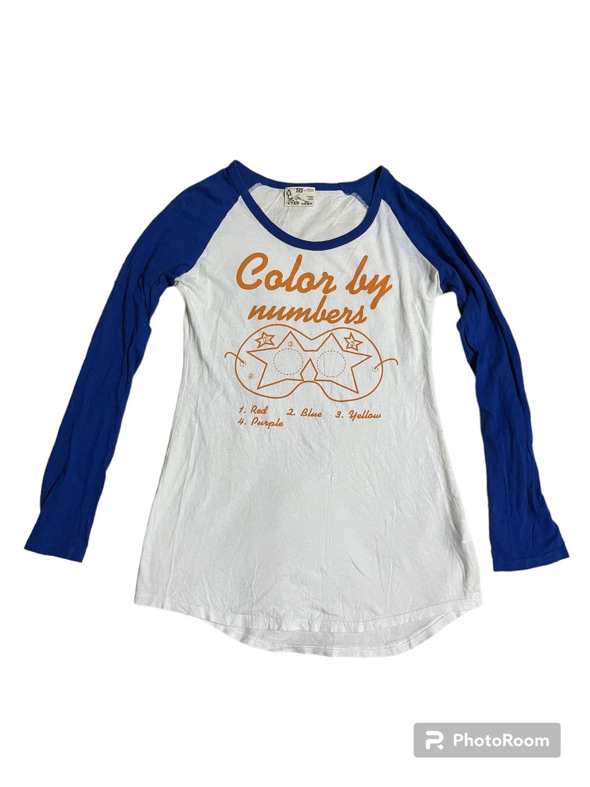 Japanese Brand Sly Color By Number Raglan Long Sleeve Japan Size M / US 6-8 / IT 42-44 - 13 Thumbnail