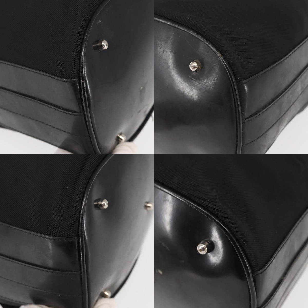 Gucci GUCCI Bamboo Hand Bag Nylon Black Silver Size ONE SIZE - 11 Thumbnail