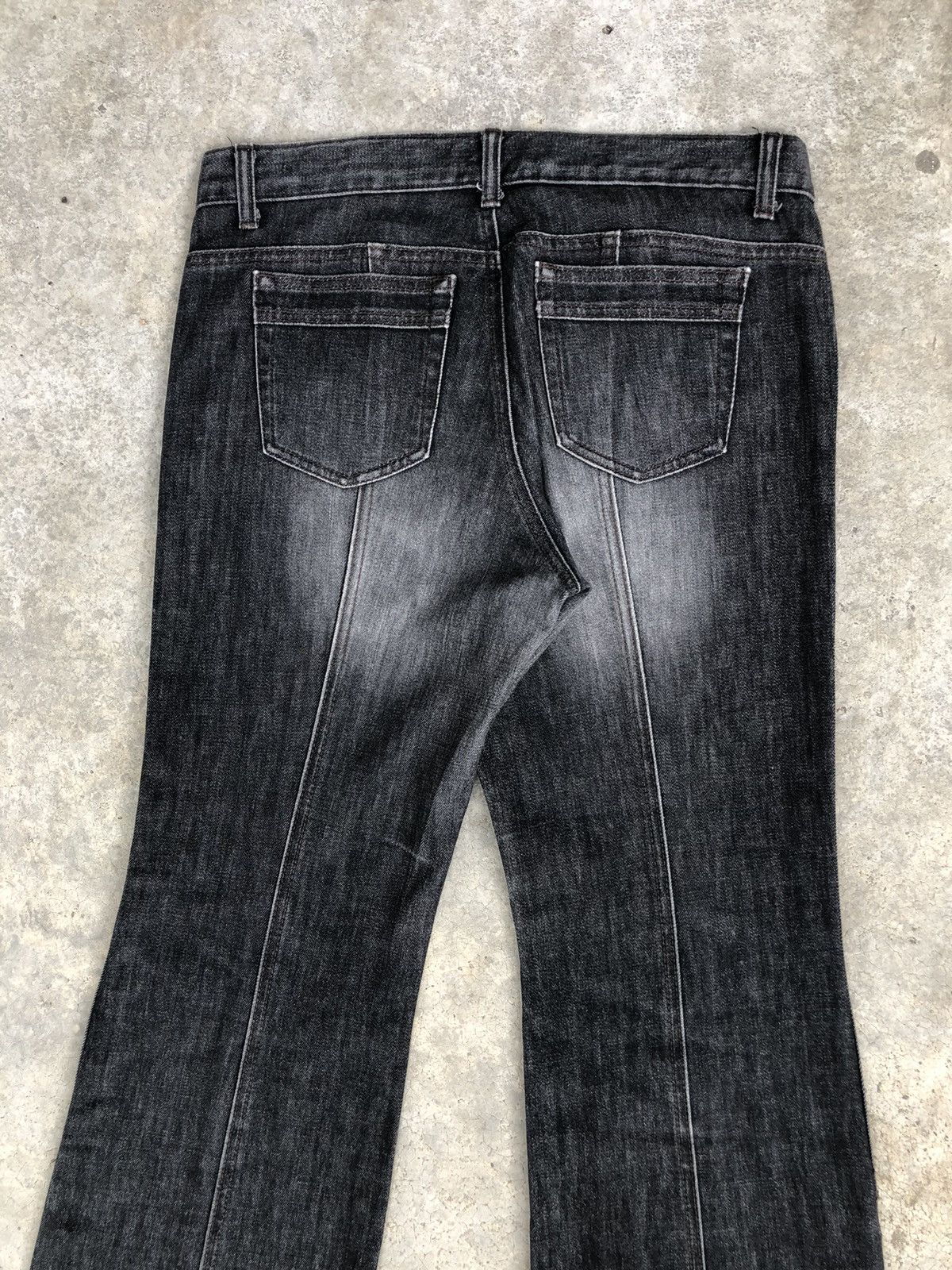 If Six Was Nine Japanese Kumikyoku Flared Jeans Distressed Jeans Size US 32 / EU 48 - 8 Thumbnail