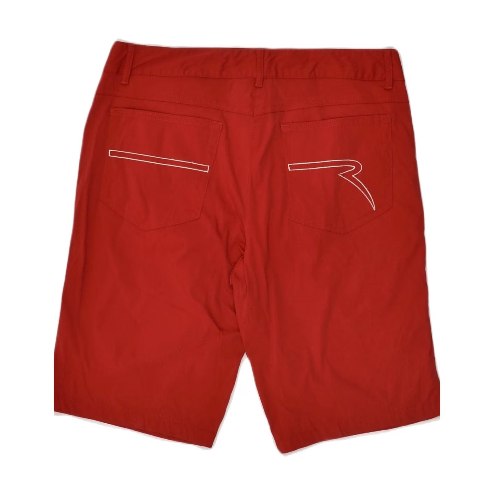 Vintage CHERVO Womens Casual Shorts Red Size Large W32 IT 46 Size 36" / US 14 / IT 50 - 2 Thumbnail