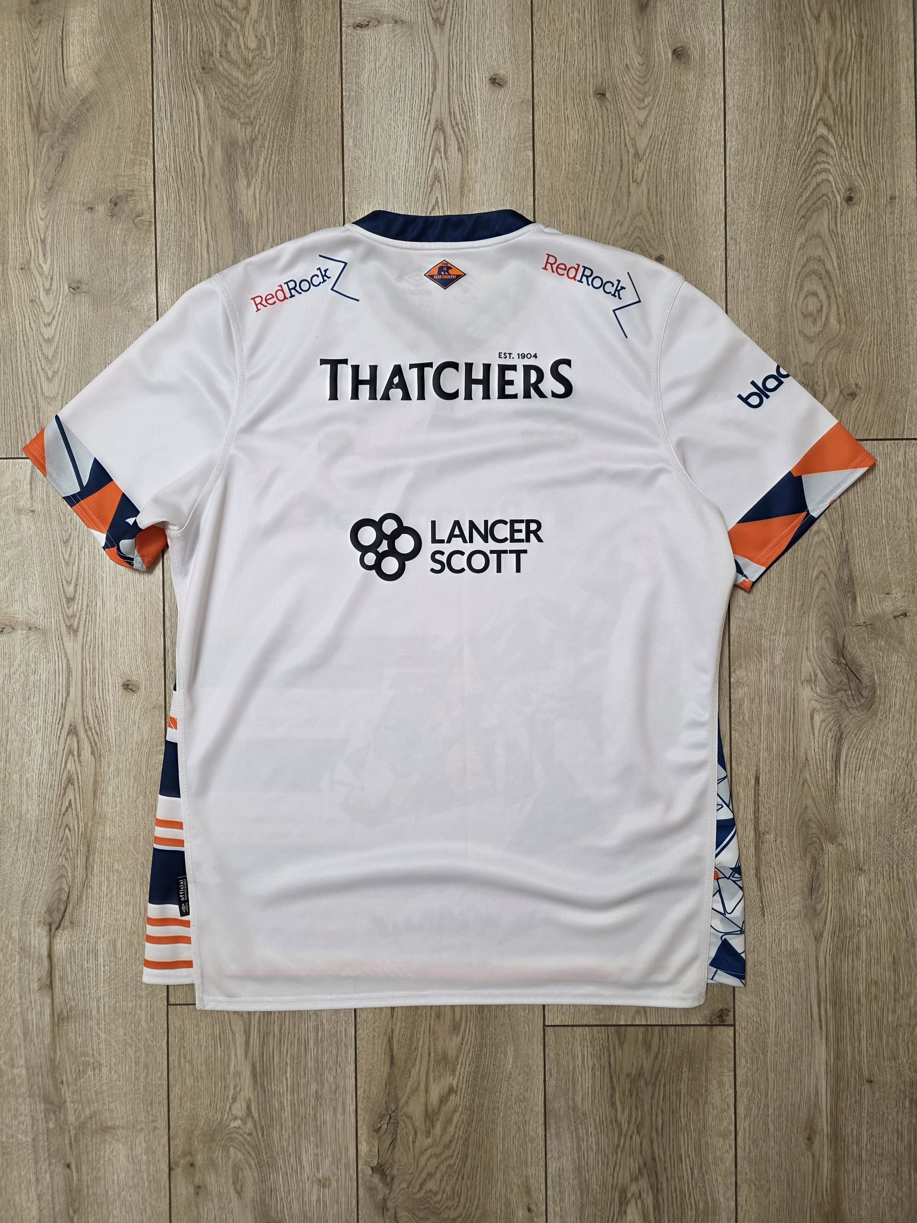 Umbro BRISTOL BEARS RUGBY JERSEY 2021 2022 AWAY ENGLAND RUGBY Size US XXL / EU 58 / 5 - 2 Thumbnail