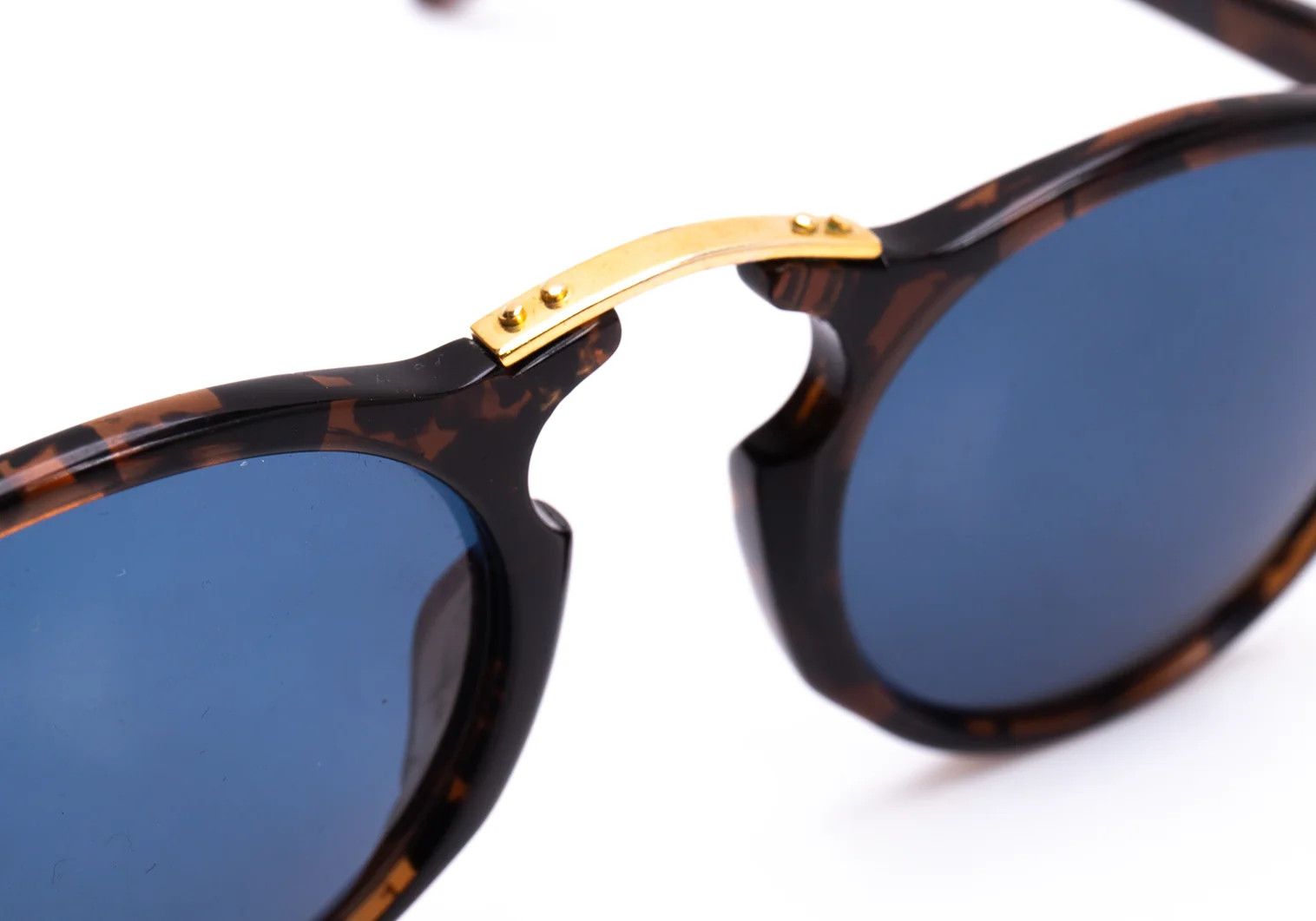 Jean Paul Gaultier Tortoise Pattern Sunglasses in Blue Brown Size ONE SIZE - 8 Thumbnail