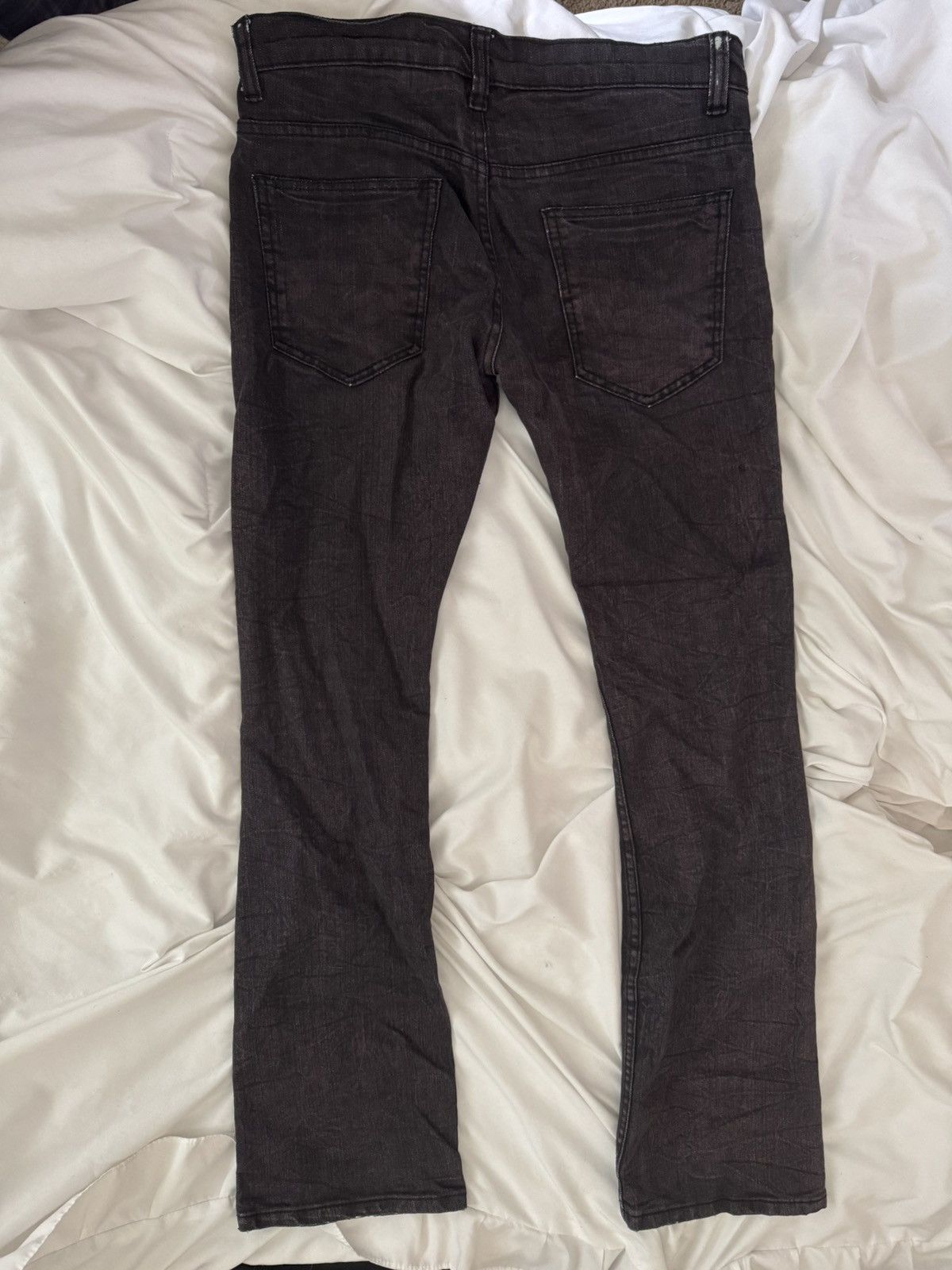 FourFourOnline Onyx Laced Denim Flares