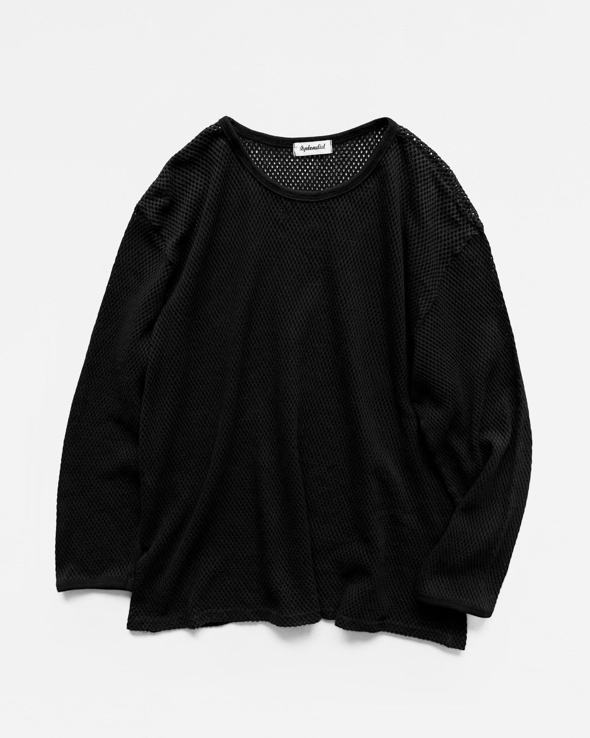 Le Grande Bleu (L.G.B.) SPLENDID MESH COTTON LONG-SLEEVE SHIRT Size US L / EU 52-54 / 3 - 1 Thumbnail