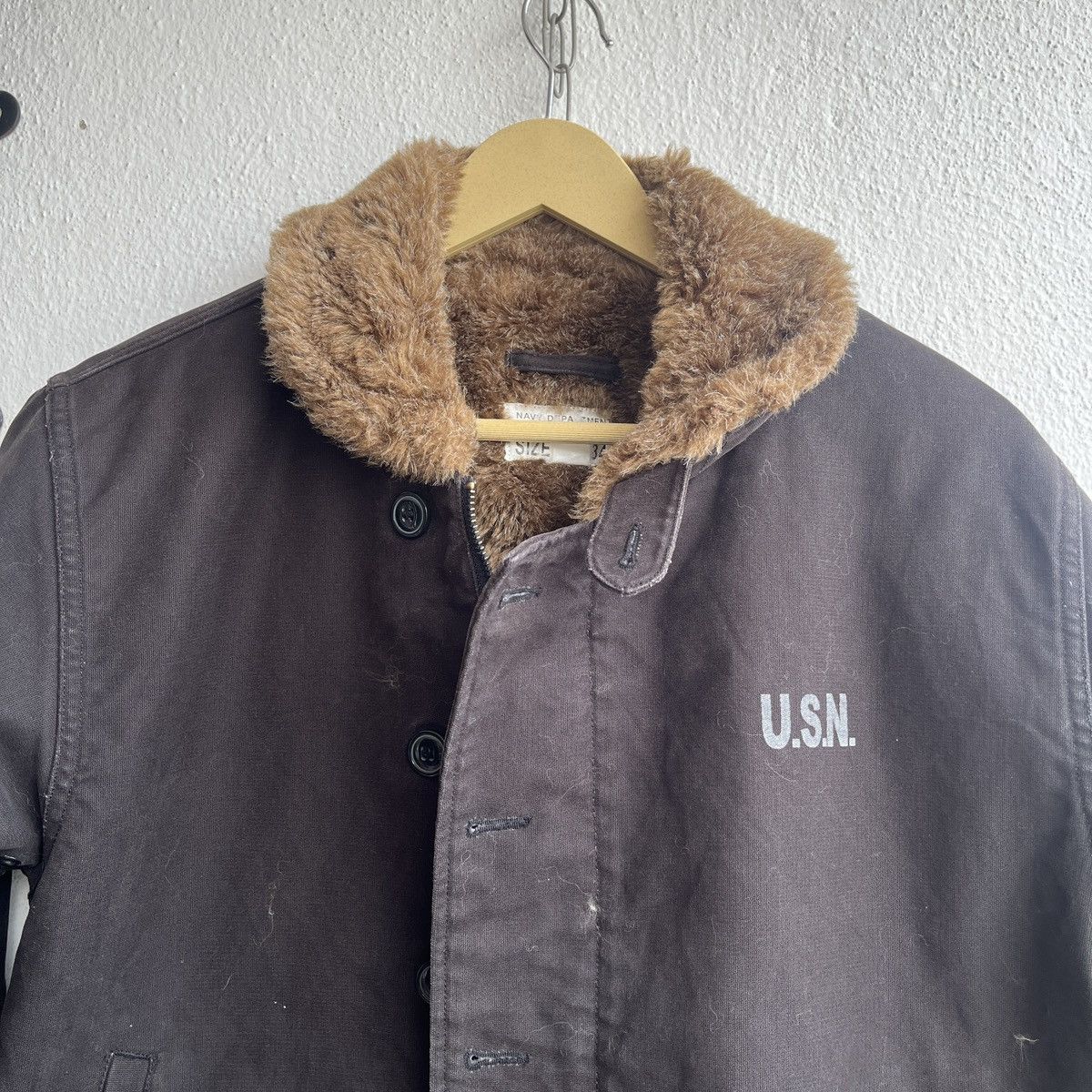 The Real McCoy's × Vintage VINTAGE USN NAVY DEPARTMENT JACKET TALON ZIPPER Size US S / EU 44-46 / 1 - 20 Thumbnail