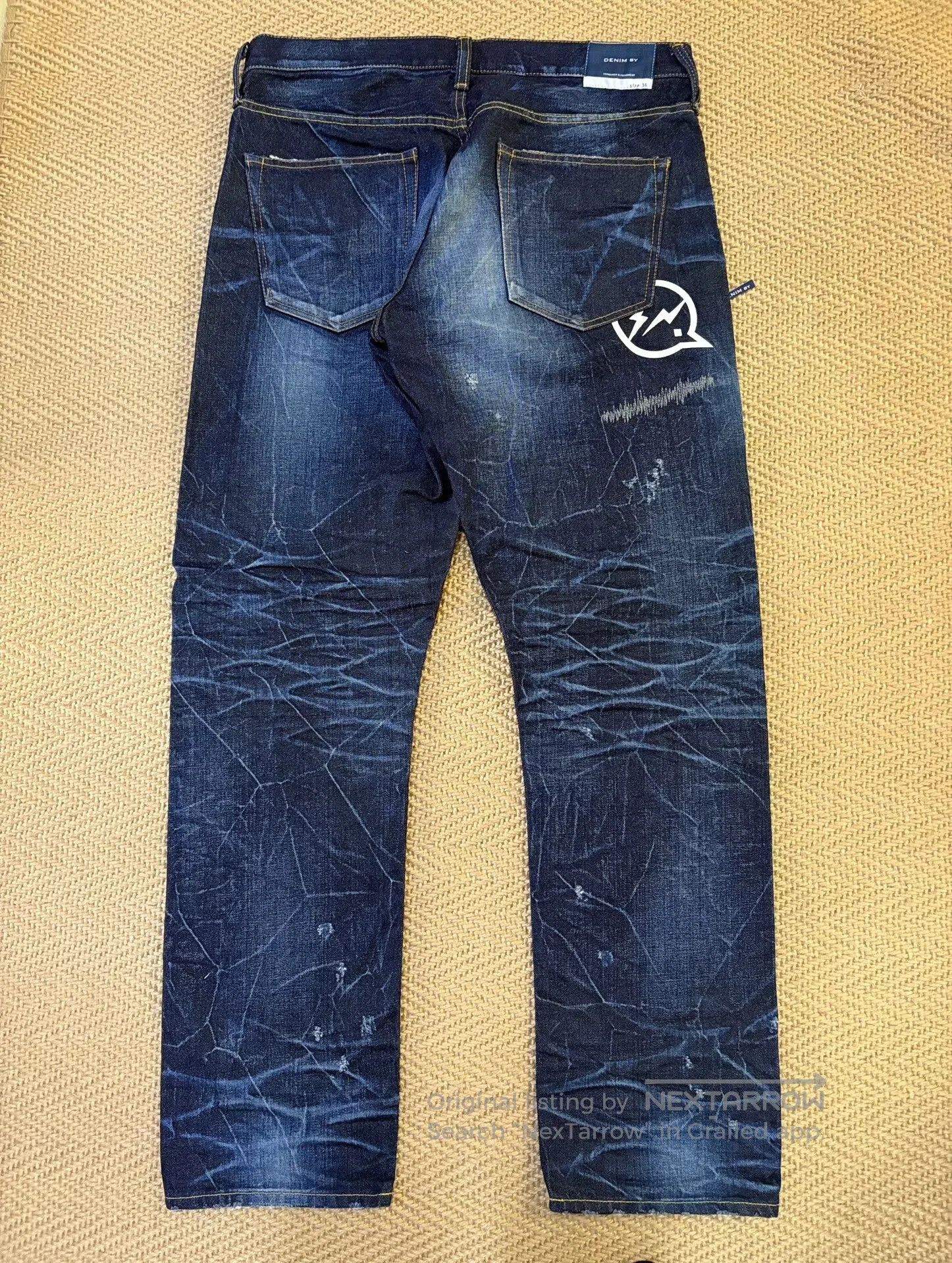 Vanquish vanquish & fragment distressed denim pants. Size US 44 / EU 60 - 2 Thumbnail