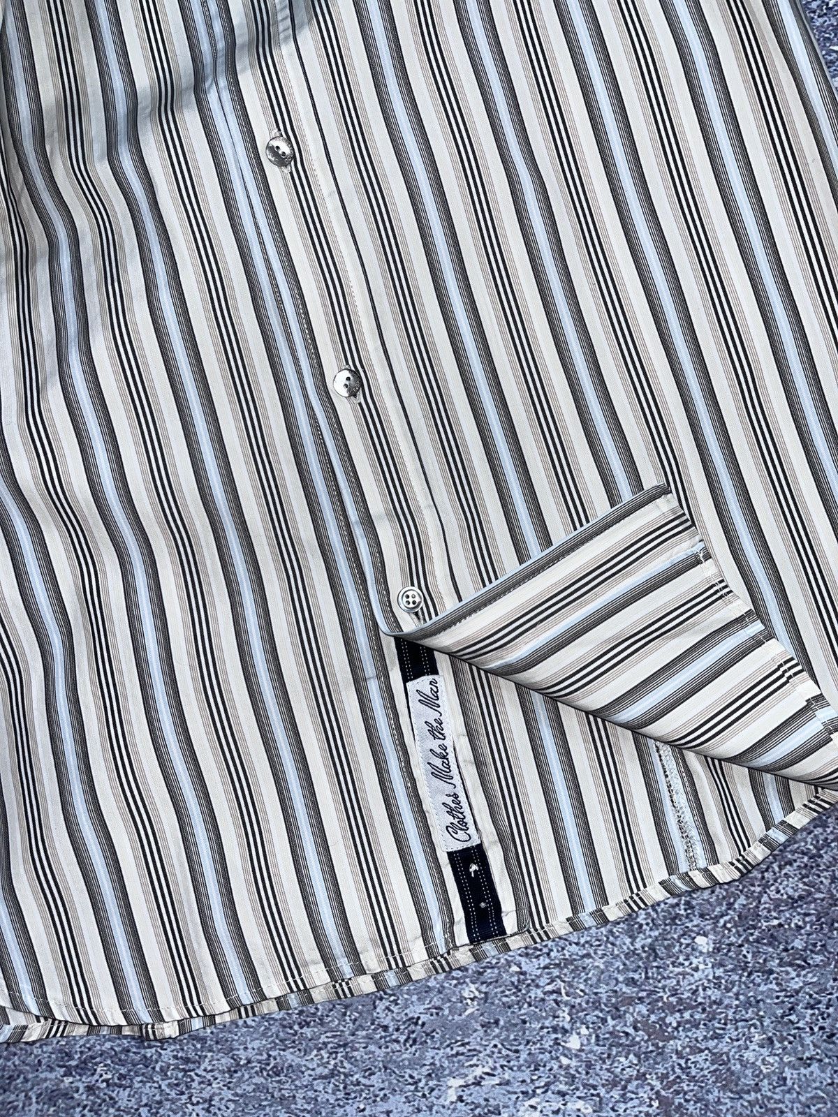 Dolce & Gabbana Vintage Dolce & Gabbana y2k Striped Italy Shirt Button Ups Size US M / EU 48-50 / 2 - 5 Thumbnail