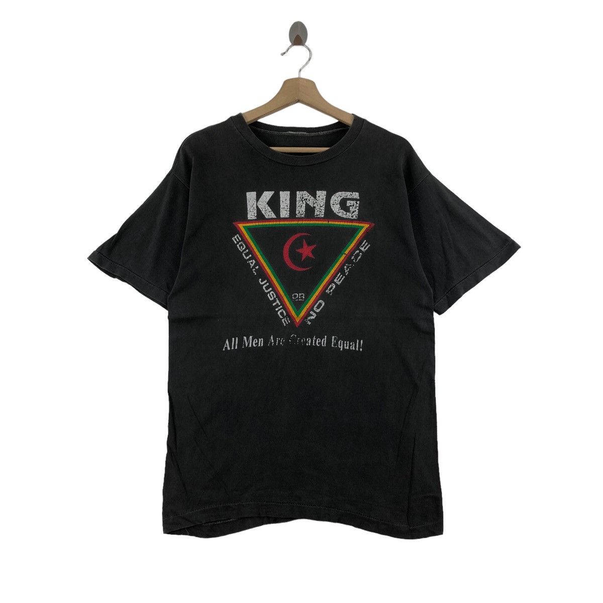 Rap Tees Vintage King Equal Justice T-Shirt Black History 90s Style Size US M / EU 48-50 / 2 - 1 Thumbnail