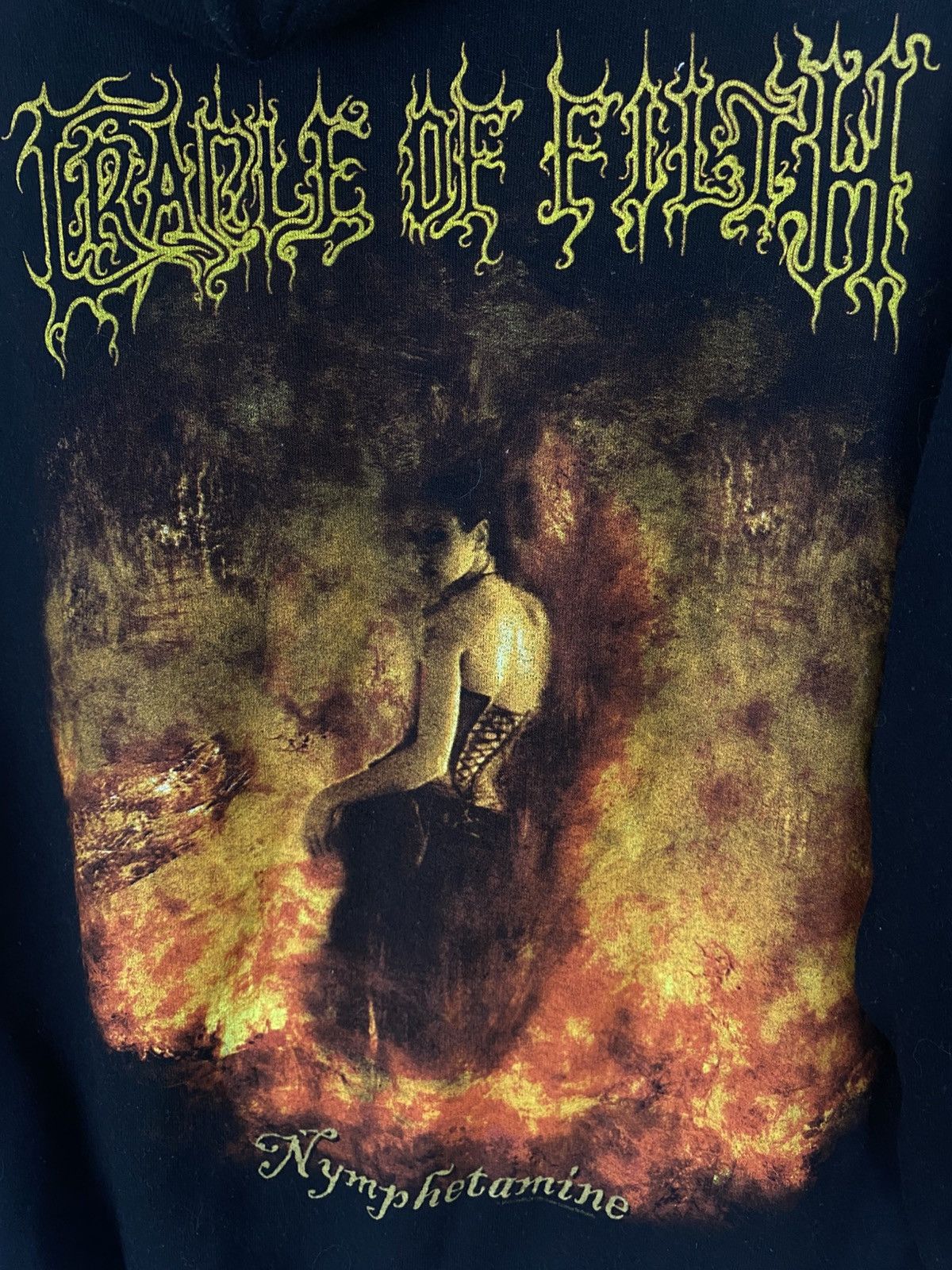 Band Tees Cradle of Filth Nypmhetamine 2021 Hoodie Vintage M gildan Size US M / EU 48-50 / 2 - 5 Thumbnail