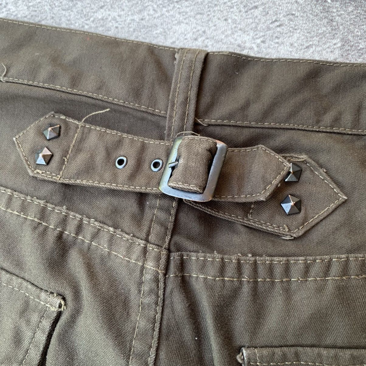 GOSTAR DE FUGA Fuga Studded Zip Cargo Flared Pants Size US 30 / EU 46 - 11 Thumbnail
