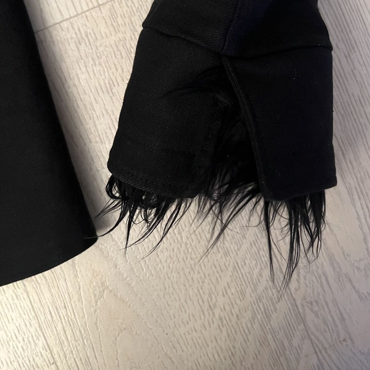 Other Black denim jacket with fur lining Size US S / EU 44-46 / 1 - 7 Thumbnail