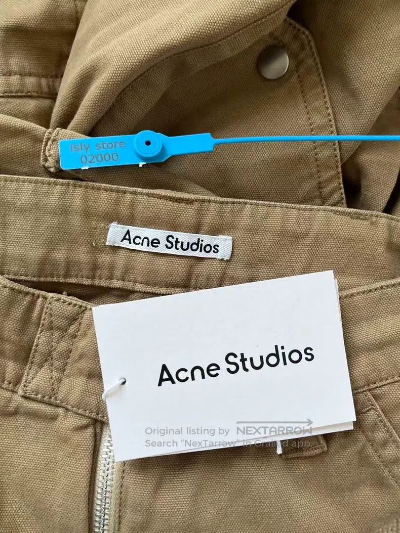 Acne Studios Acne Studios Cargo Trousers Solid Color Low-Rise Loose Fit Size 42" / US 20 - 3 Thumbnail