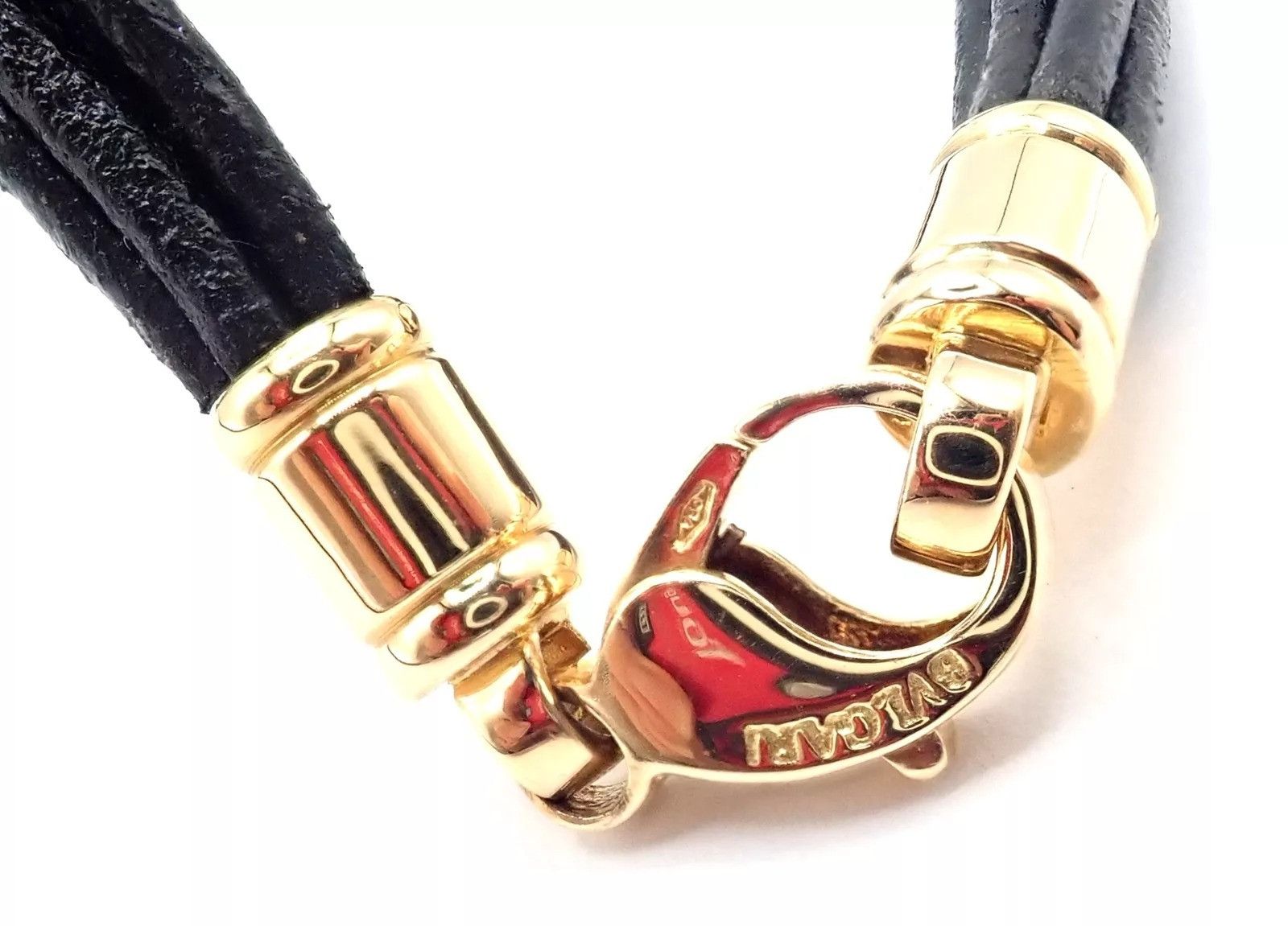 Bvlgari Bulgari 18k Yellow Gold & Stainless Steel Pendant Necklace Size ONE SIZE - 7 Thumbnail