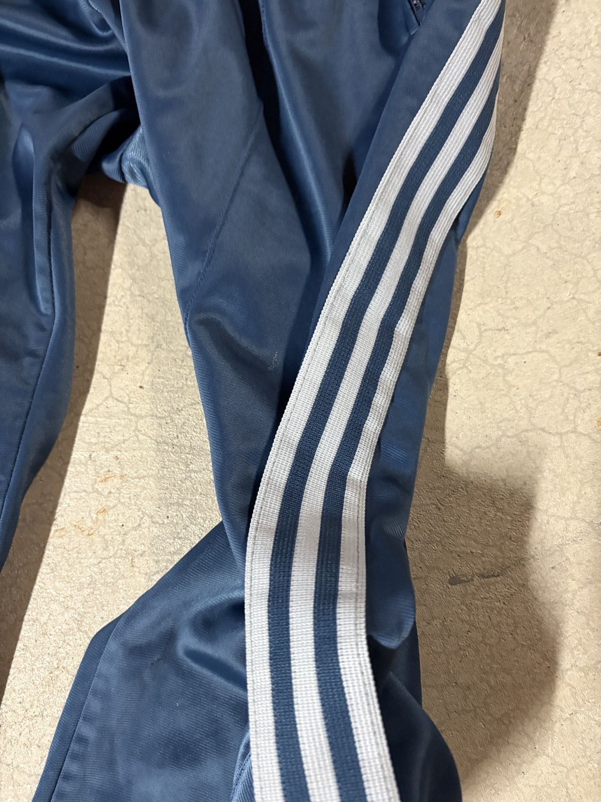 VTG 80s Adidas ATP Track Pants Made In USA Blue-Gray Size XL