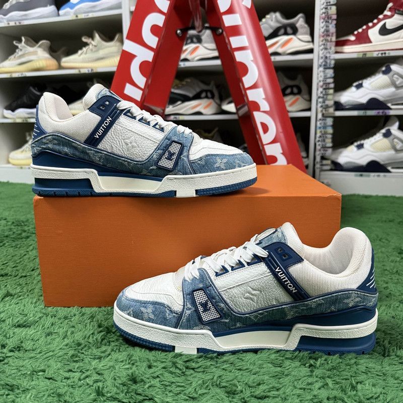 Louis Vuitton Louis Vuitton Denim Low-Top Fashion Sneakers -2508 Size US 8 / IT 38 - 6 Thumbnail