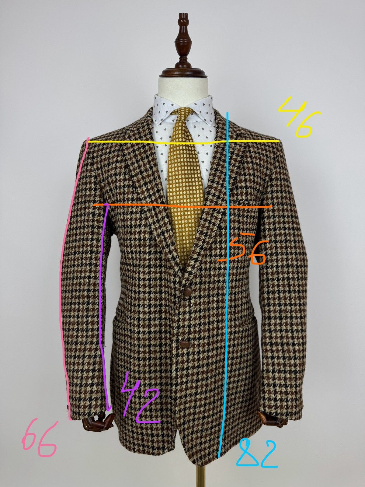 Other Glenoe tweed Vintage Blazer Ballantyne of Peebles Warner Size 42R - 18 Thumbnail