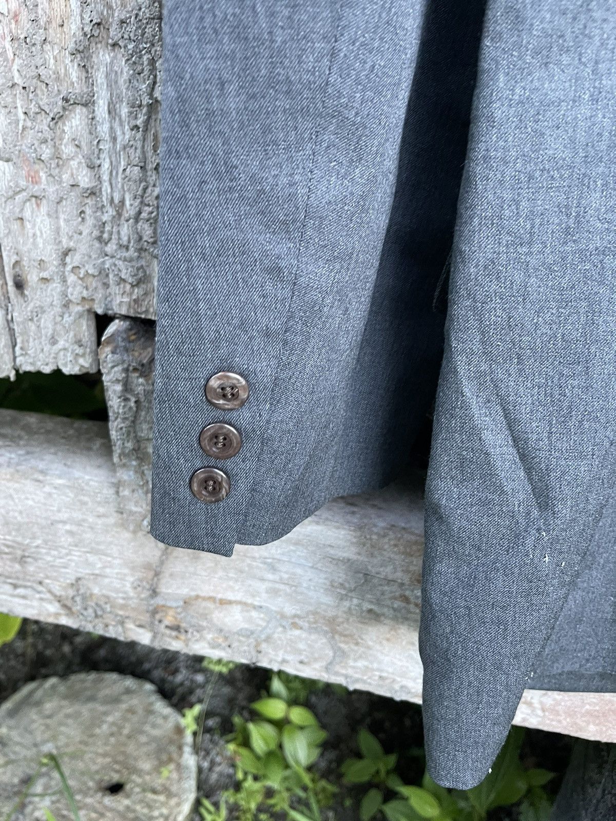 Jean Paul Gaultier Jean Paul Gaultier Homme Charcoal Wool DoubleBreasted Blazer Size 50S - 13 Thumbnail