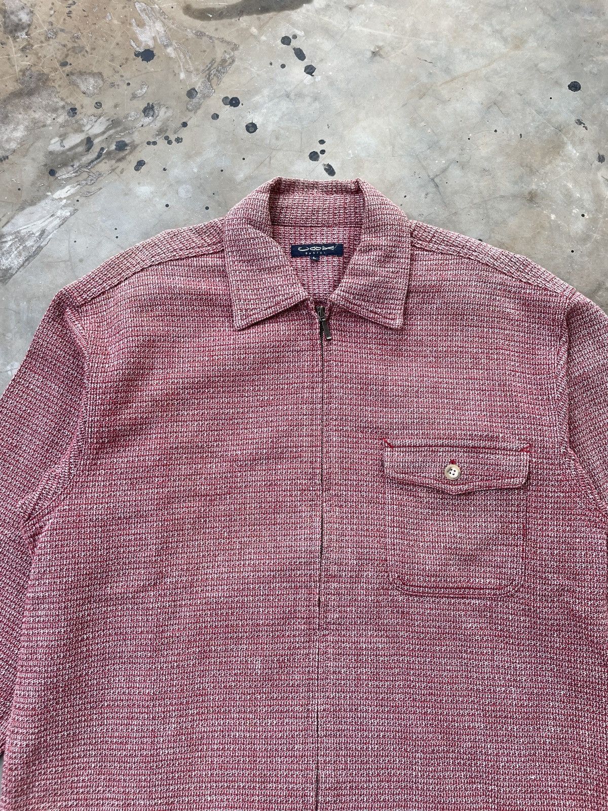 Japanese Brand Cox Basic Shirt Zipper Jacket Size US L / EU 52-54 / 3 - 2 Thumbnail