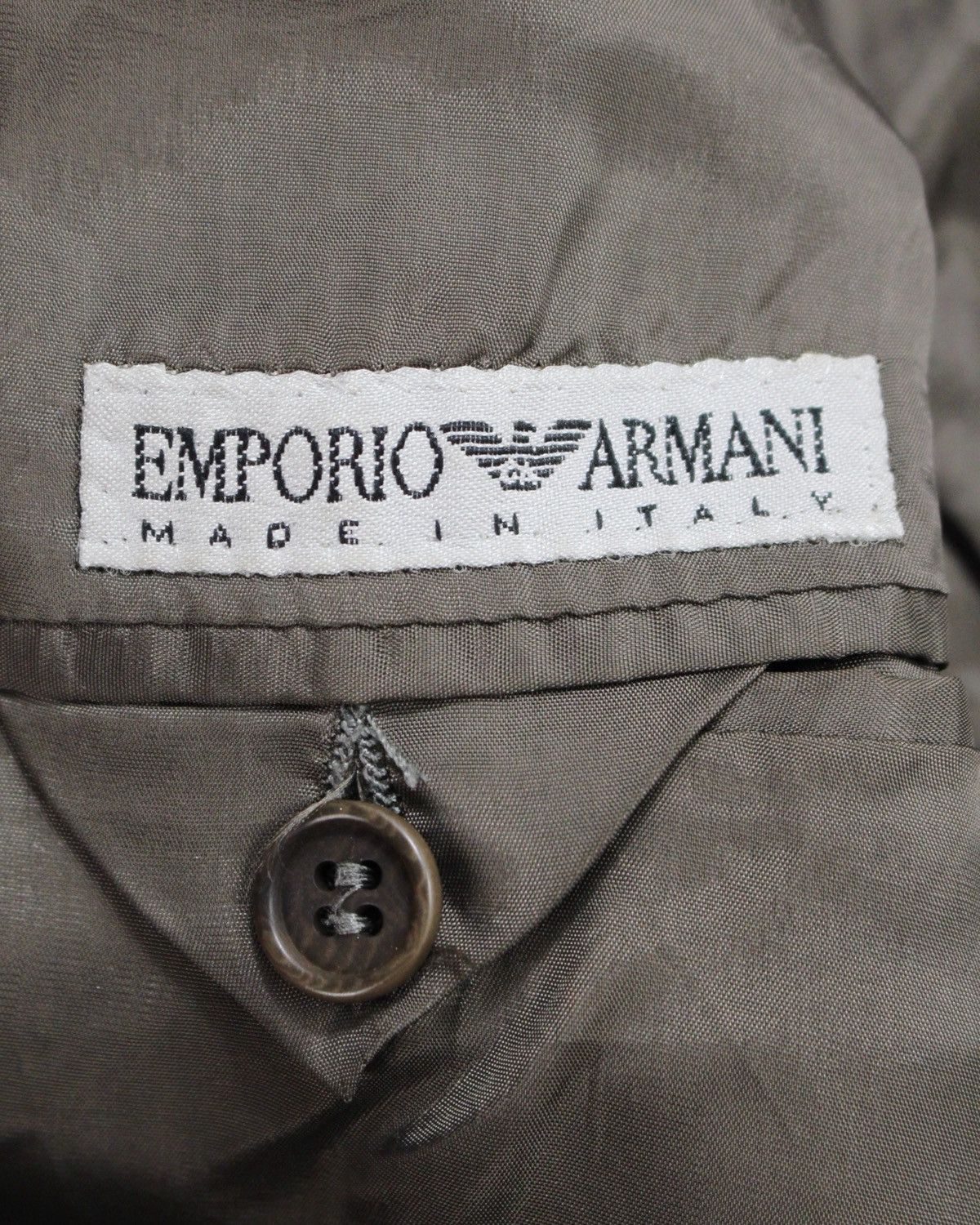 Armani SS2002 EMPORIO ARMANI MICRO-HOUNDSTOOTH WOOL BLEND BLAZER Size US L / EU 52-54 / 3 - 7 Thumbnail