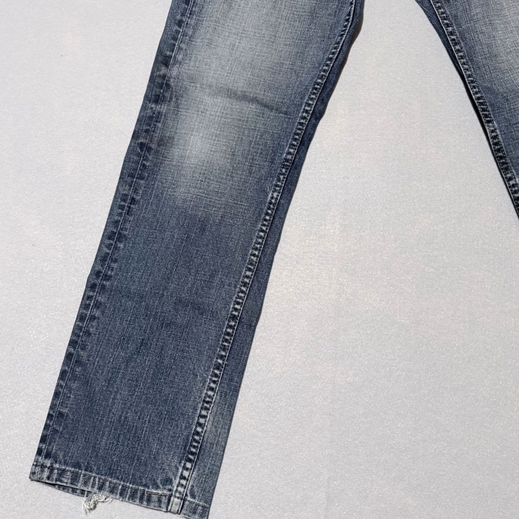 Levi's Levi's Jeans Men Blue Denim Distressed Ankle Mid-Rise Classic Straight 32X28 Size US 32 / EU 48 - 7 Thumbnail
