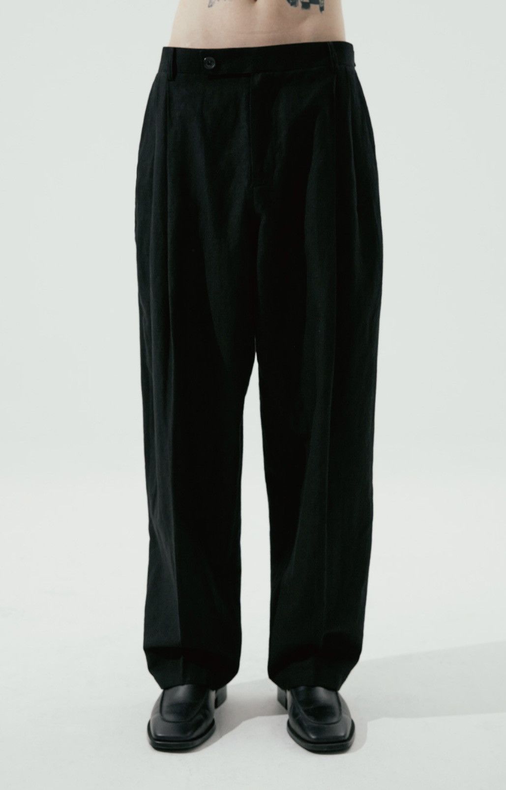 Beams Plus 24/7 Series Double-Pleat Wide Pants Black Size US 30 / EU 46 - 7 Thumbnail