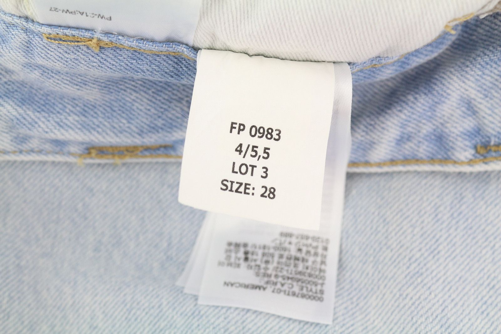 Calvin Klein 90S LOOSE PLEATED W28 Washed Blue Wide Zip Jeans 84981 Size US 28 / EU 44 - 11 Thumbnail