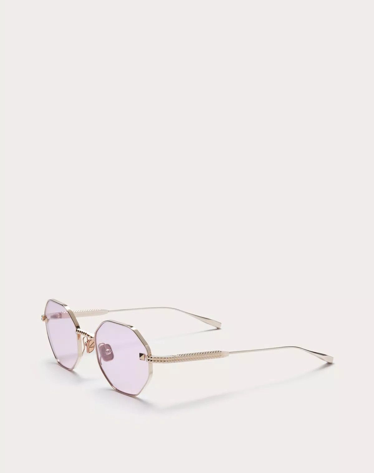 Valentino oc11z0725 Size: 52/ Hexagonal Titanium Frame in Light Pink Size ONE SIZE - 2 Thumbnail