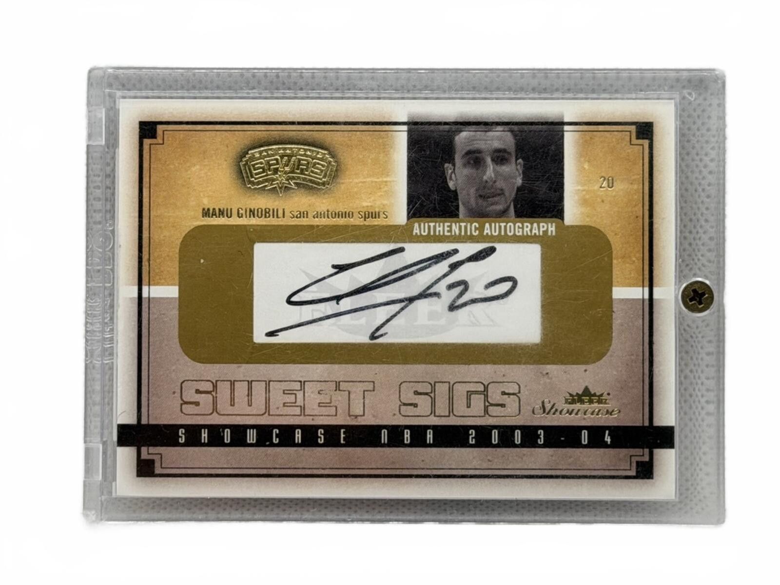 Other 03-04 UD Sweet Sigs Manu Ginobili Auto 35/555 Showcase Spurs Size ONE SIZE - 1 Thumbnail