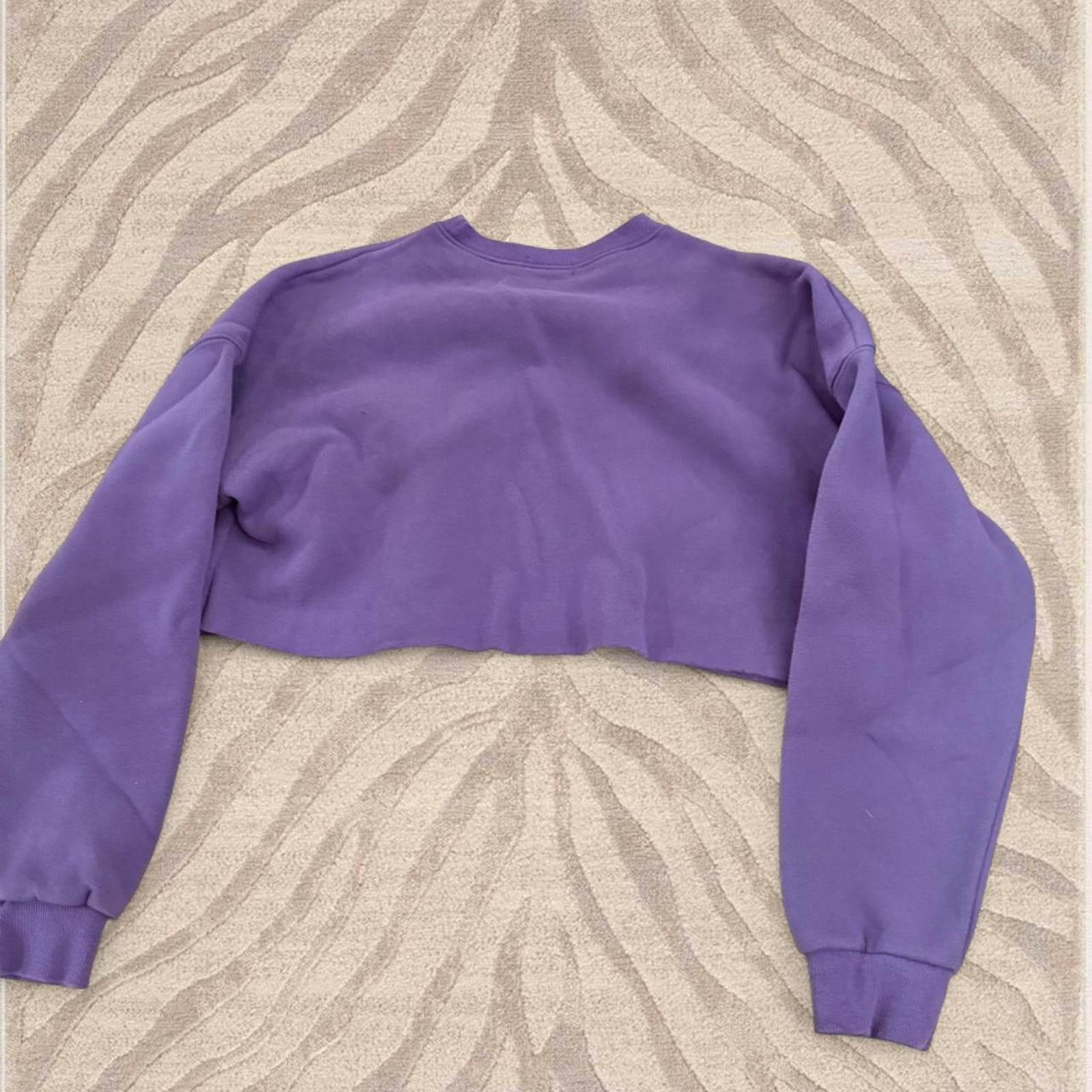 Other Edikted Cropped purple “BRKLYN” sweatshirt Size S / US 4 / IT 40 - 4 Thumbnail