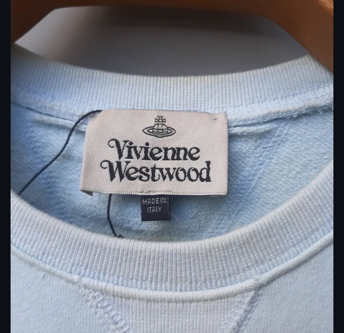 Vivienne Westwood 2000s Vivienne Westwood Iconic Orb Logo Cropped Crewneck Size US L / EU 52-54 / 3 - 3 Thumbnail