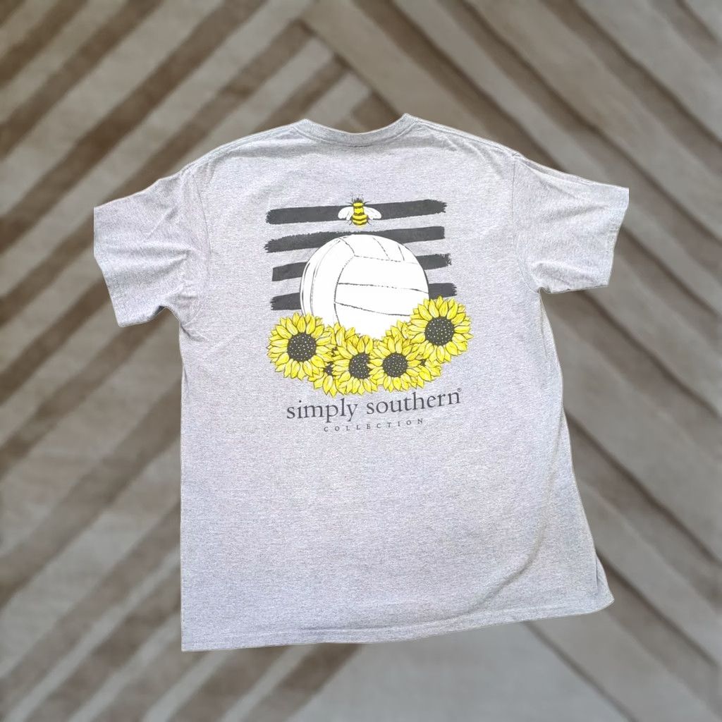 Vintage VINTAGE Simply Southern Shirt L Gray Short Sleeve Soccer Bees Older Design Mens Size US L / EU 52-54 / 3 - 1 Thumbnail