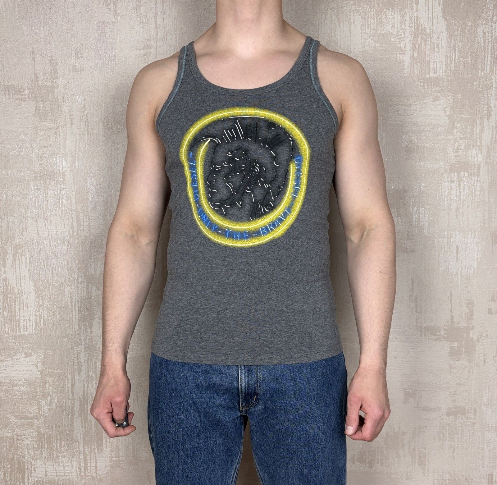 Diesel Vintage Diesel Big Logo Punk Tank Top Sleeveless Size US L / EU 52-54 / 3 - 2 Thumbnail