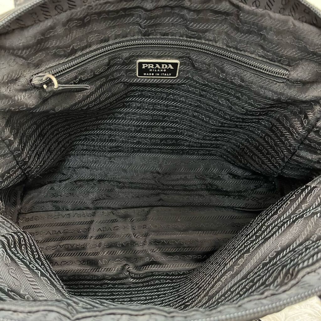 Prada Prada Leather x Re-Nylon Handbag, Unique Rare Feature Size ONE SIZE - 7 Thumbnail