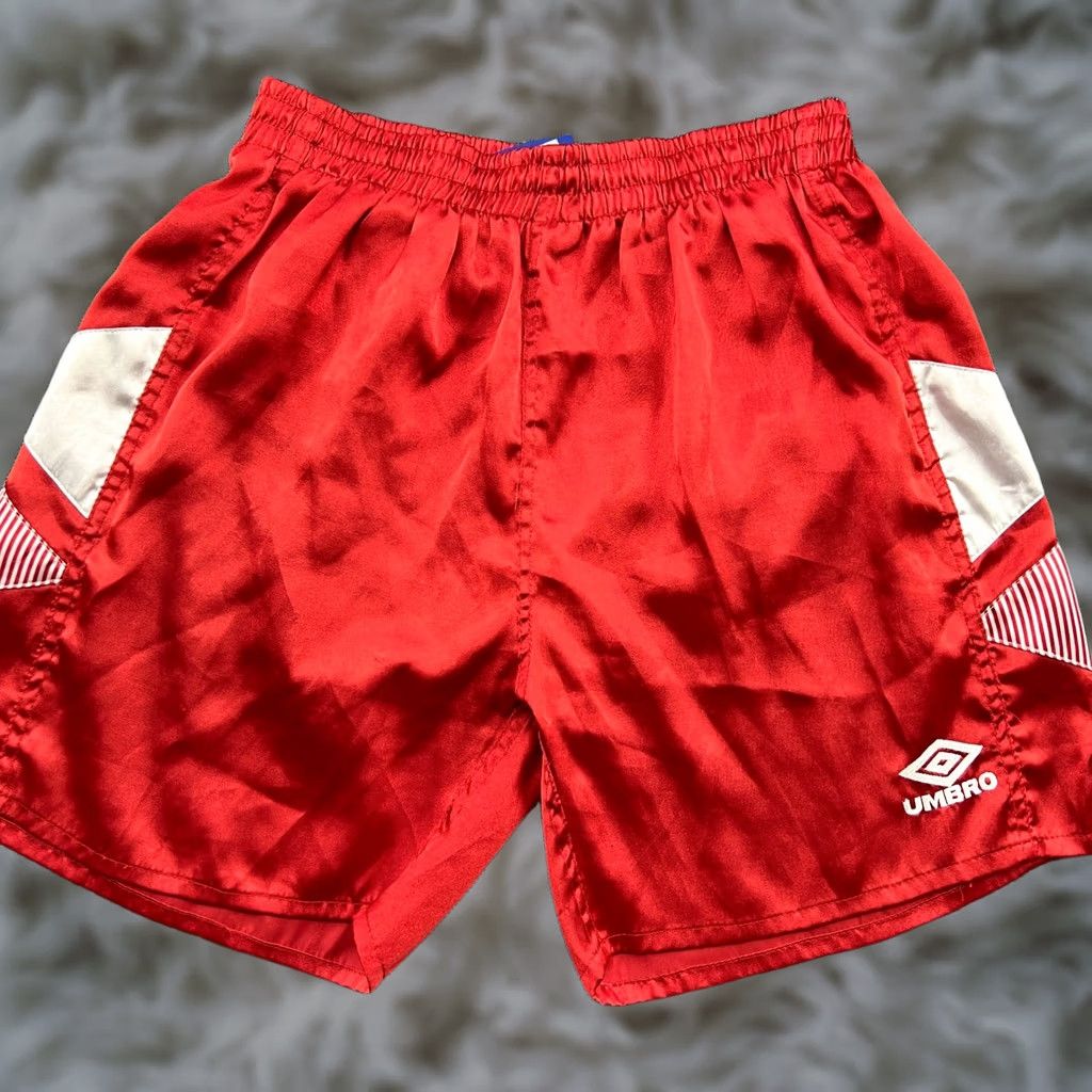Umbro VINTAGE Umbro 90s Sprinter Shorts Size S Green Shiny Nylon Glanz Runner Athletic Mens Size US 29 - 1 Thumbnail
