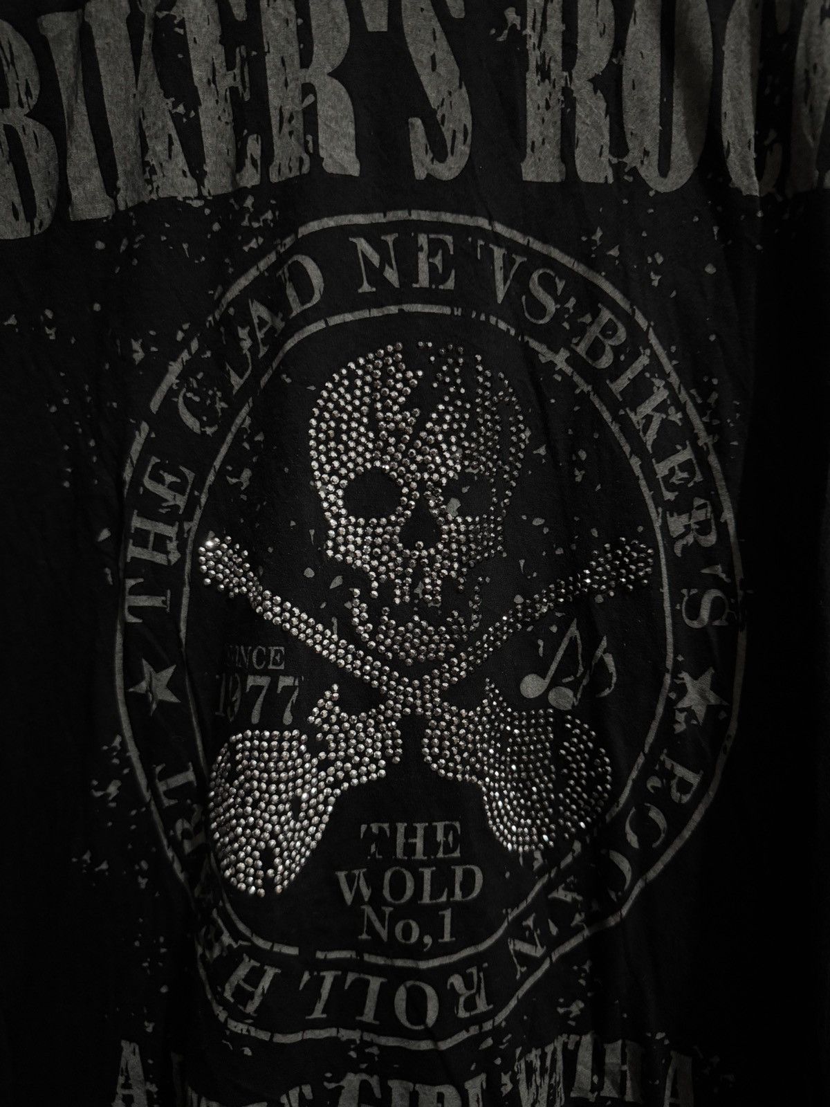 Hysteric Glamour × If Six Was Nine × Japanese Brand Y2k Glad news skull ifsixwasnine longsleeve Size M / US 6-8 / IT 42-44 - 4 Thumbnail