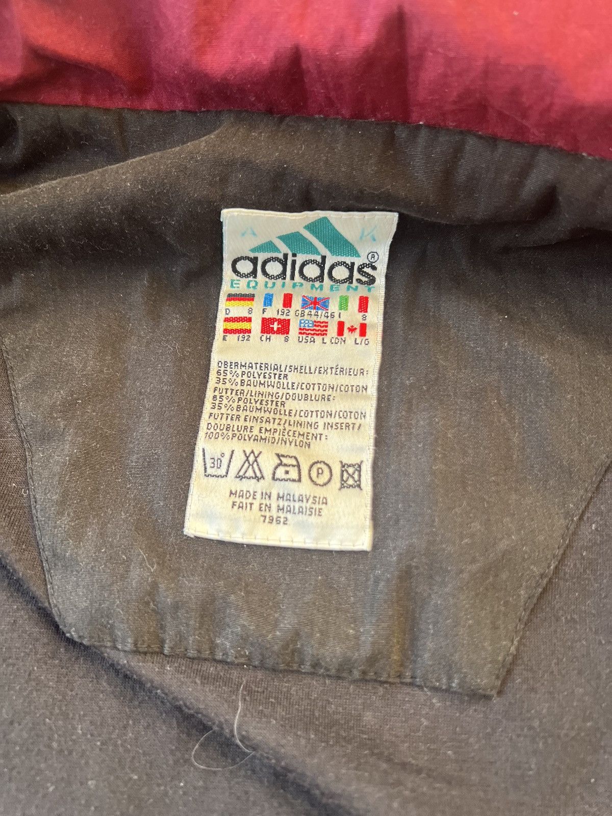 Other Vintage Adidas Equipment Vintage Jacket Size US L / EU 52-54 / 3 - 7 Thumbnail
