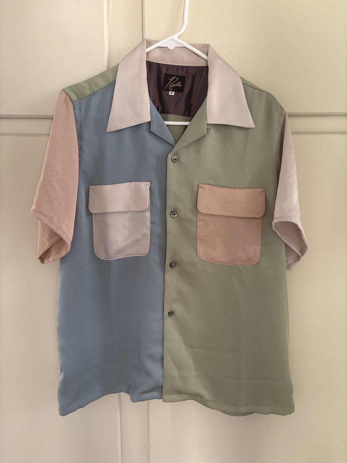 Needles Needles S/S One Up Shirt (Green) Size US S / EU 44-46 / 1 - 1 Thumbnail