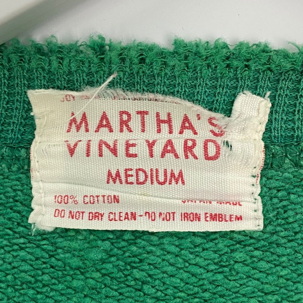 Vintage Vintage 90s Martha’s Vineyard Big Logo Crewneck Green Size US M / EU 48-50 / 2 - 5 Thumbnail