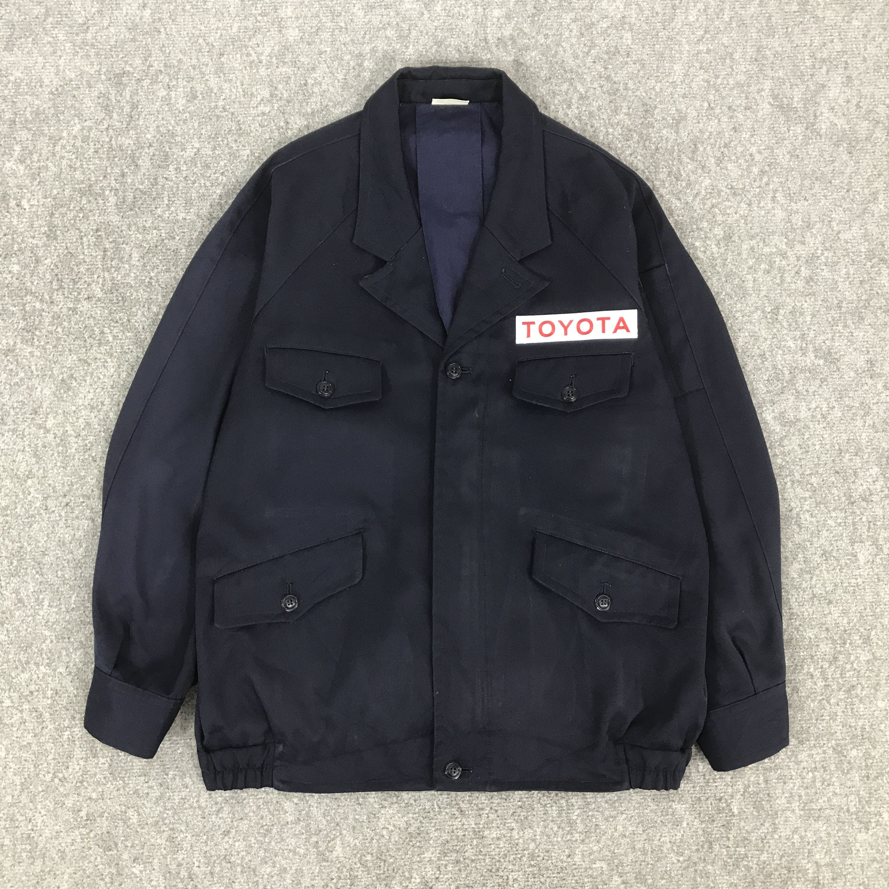 Japanese Brand TOYOTA RACING NAVY CUSTOM JACKET K72B13 Size US L / EU 52-54 / 3 - 1 Thumbnail
