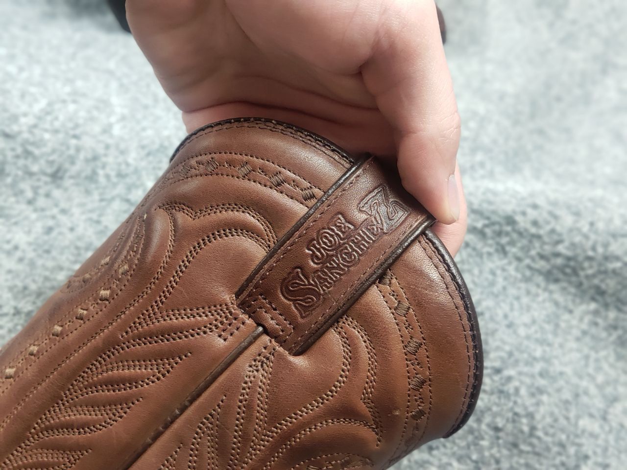 Sancho Boots Vintage 90's Joe Sanchez embroidered Western Cowboy Boots Size US 7 / IT 37 - 18 Thumbnail