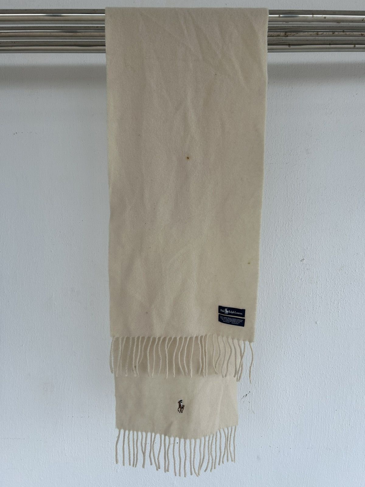 Polo Ralph Lauren Polo RL Scarf Muffler White Size ONE SIZE - 1 Thumbnail