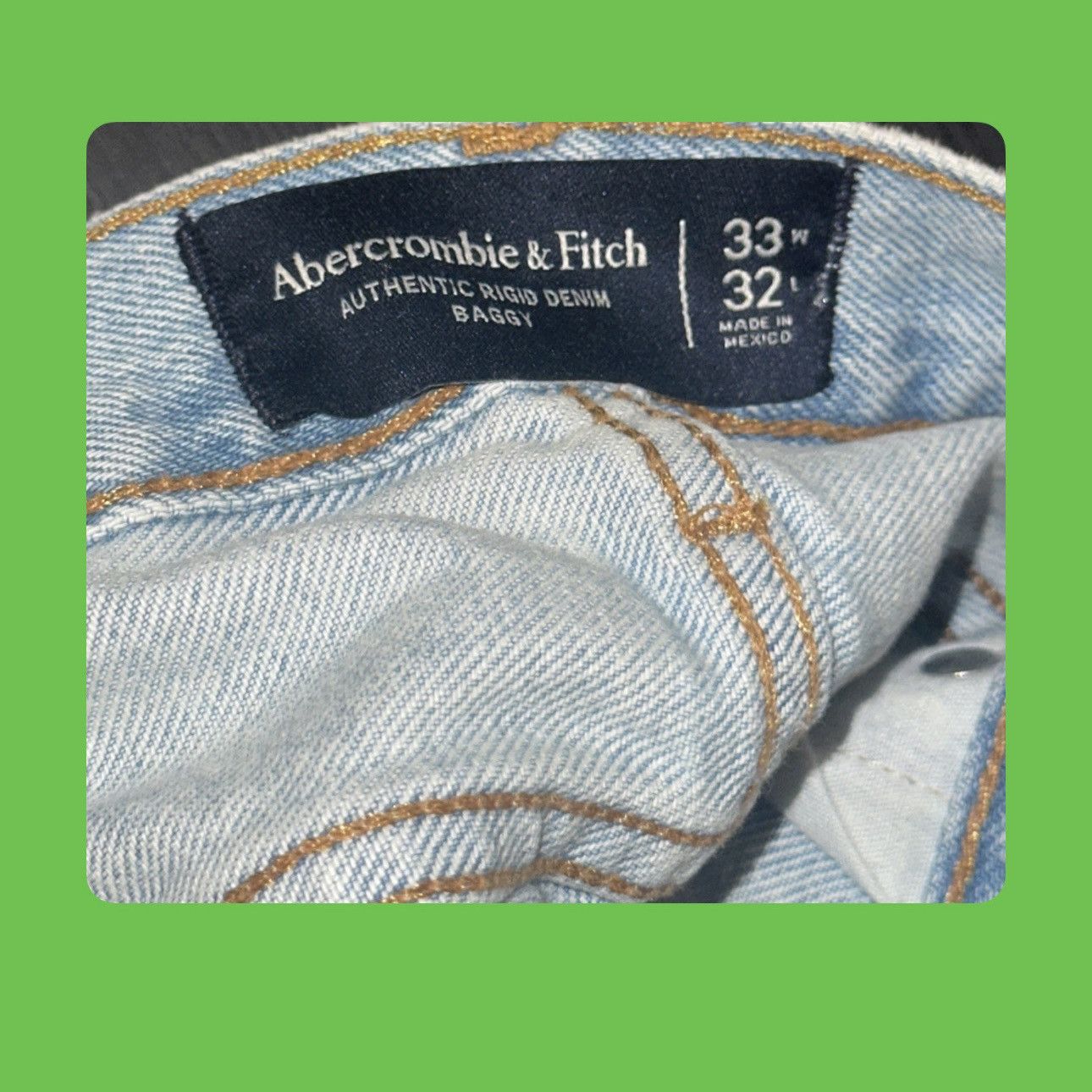Abercrombie & Fitch Abercrombie Wide Leg Jean Blue Size US 32 / EU 48 - 6 Thumbnail