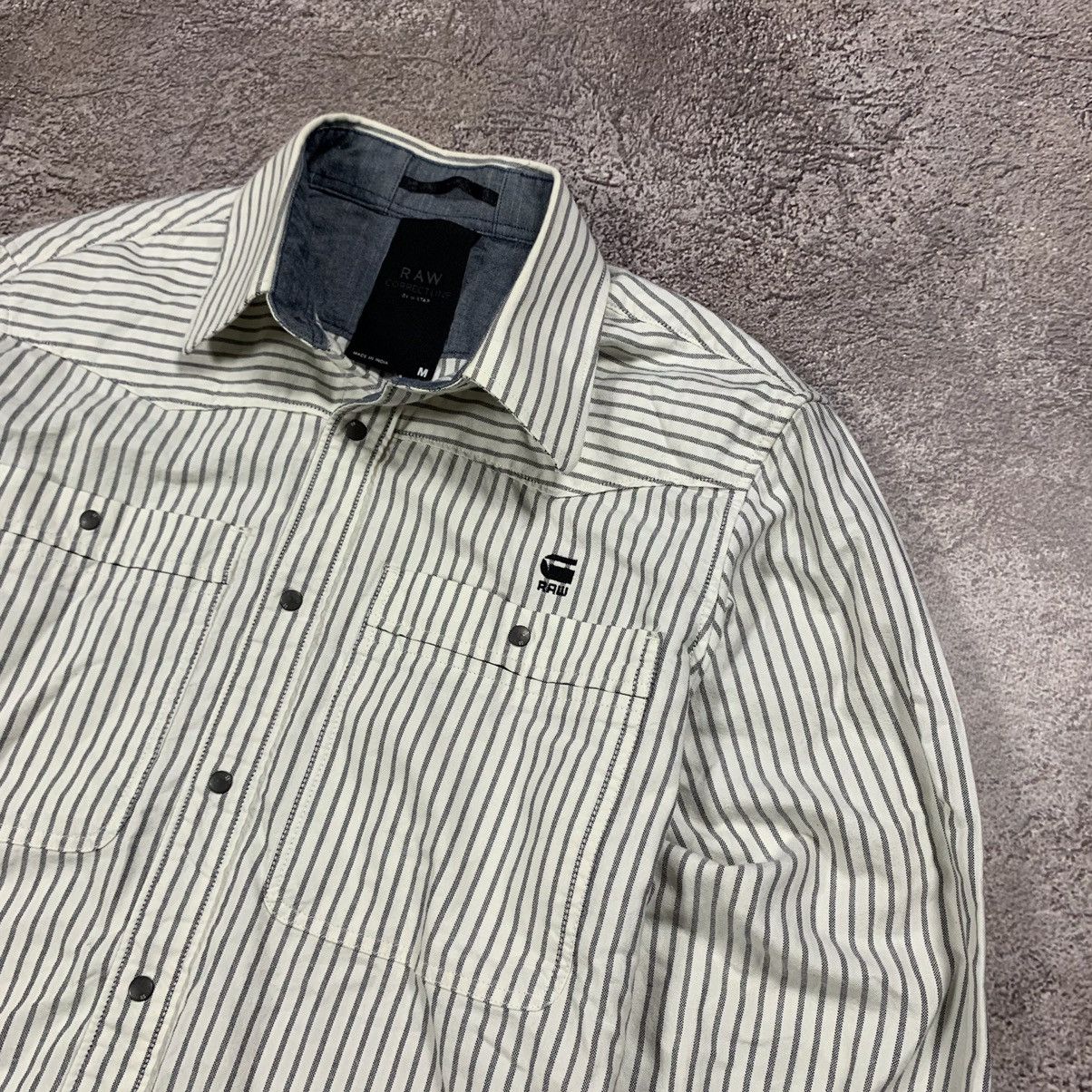 Vintage Vintage Y2K Striped Button Up Shirt Preppy Streetwear Slim M Size US M / EU 48-50 / 2 - 2 Thumbnail