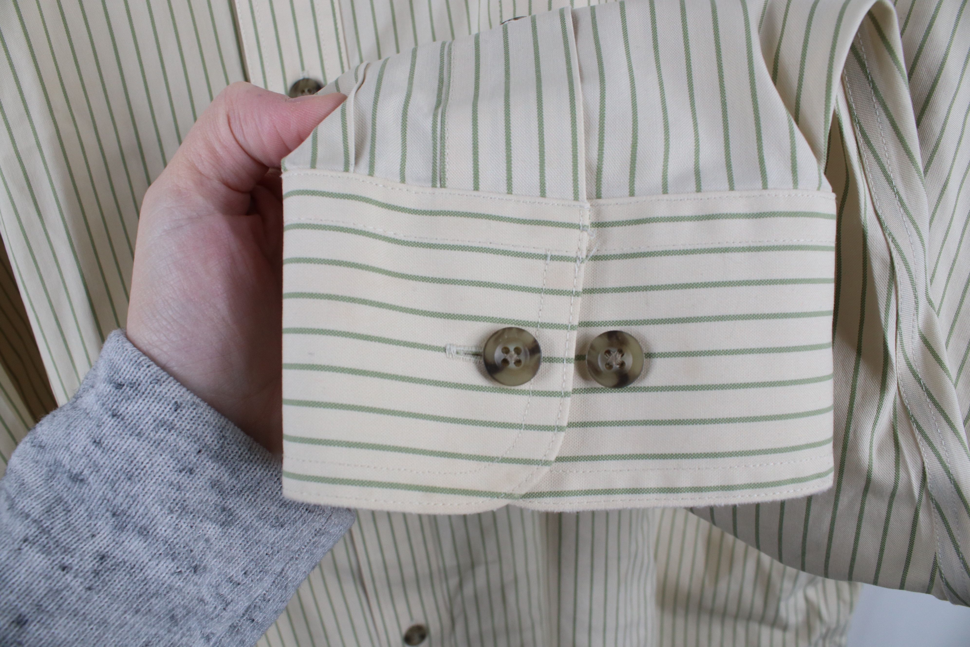 Cabelas × Vintage Vintage Cabelas Pinstriped Collared Button Down Shirt Cotton Size US XXL / EU 58 / 5 - 4 Thumbnail