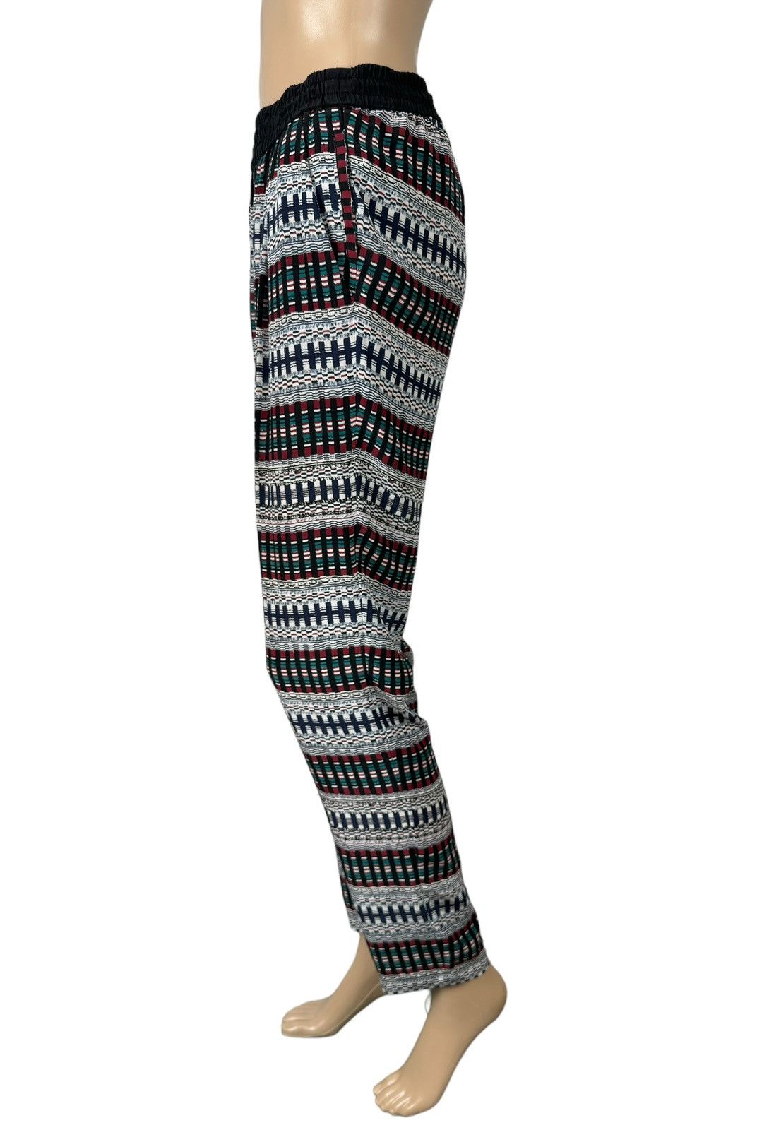 Maje Maje 100% Silk Ornament Printed Pants size 1 Size 25" / US 0 / IT 36 - 4 Thumbnail
