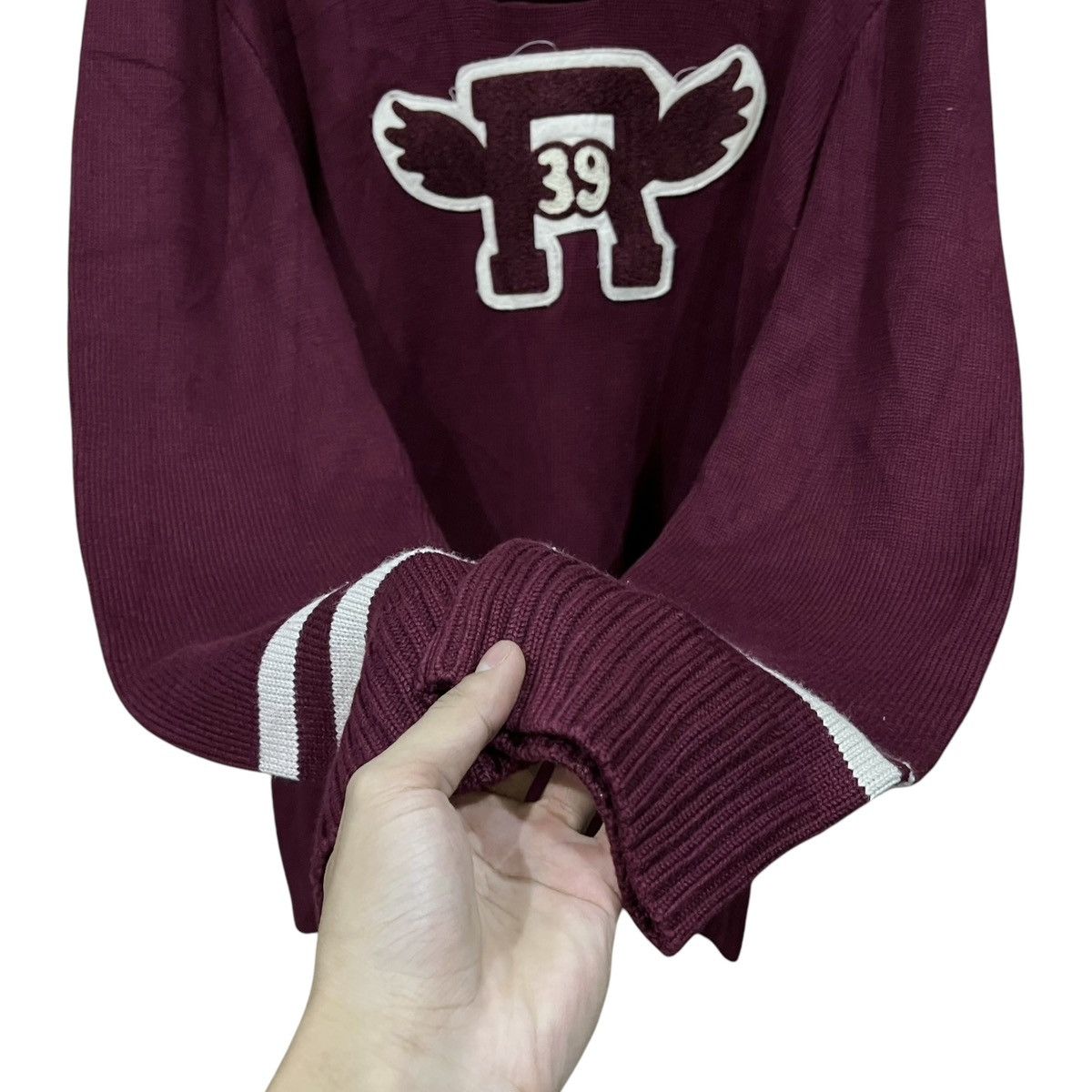 Ralph Lauren Vintage Ralph Lauren Rugby R’39 Wings Logo Heavy Knit Size US L / EU 52-54 / 3 - 4 Thumbnail
