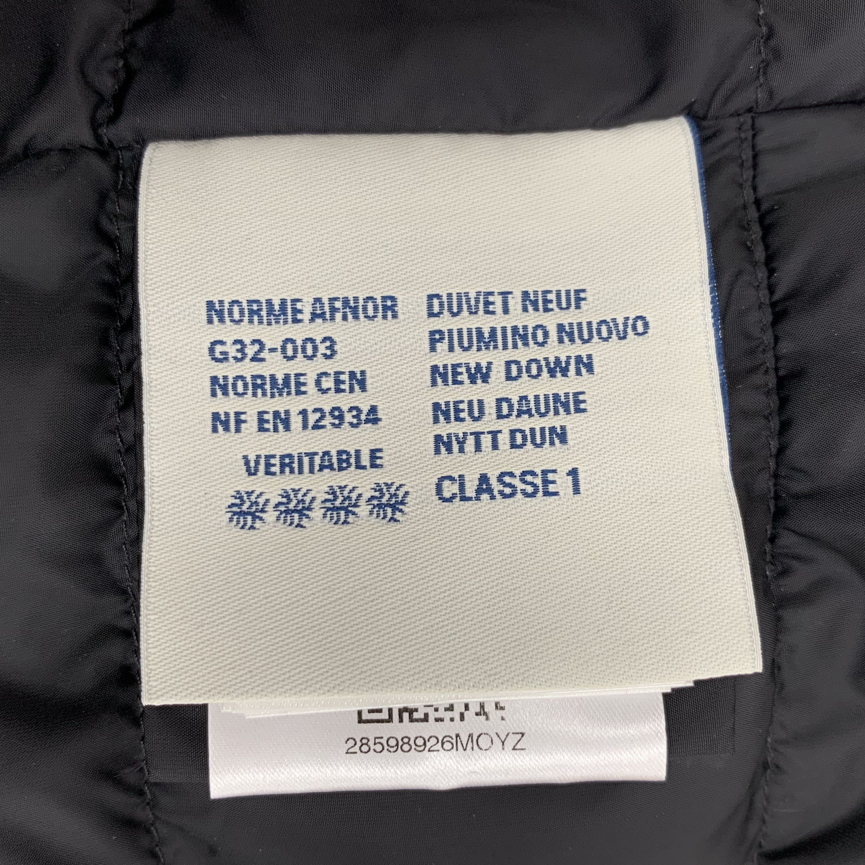 Moncler Moncler Nai Down Jacket Colorblock with Fur Trim (XS) Size XS / US 0-2 / IT 36-38 - 10 Thumbnail