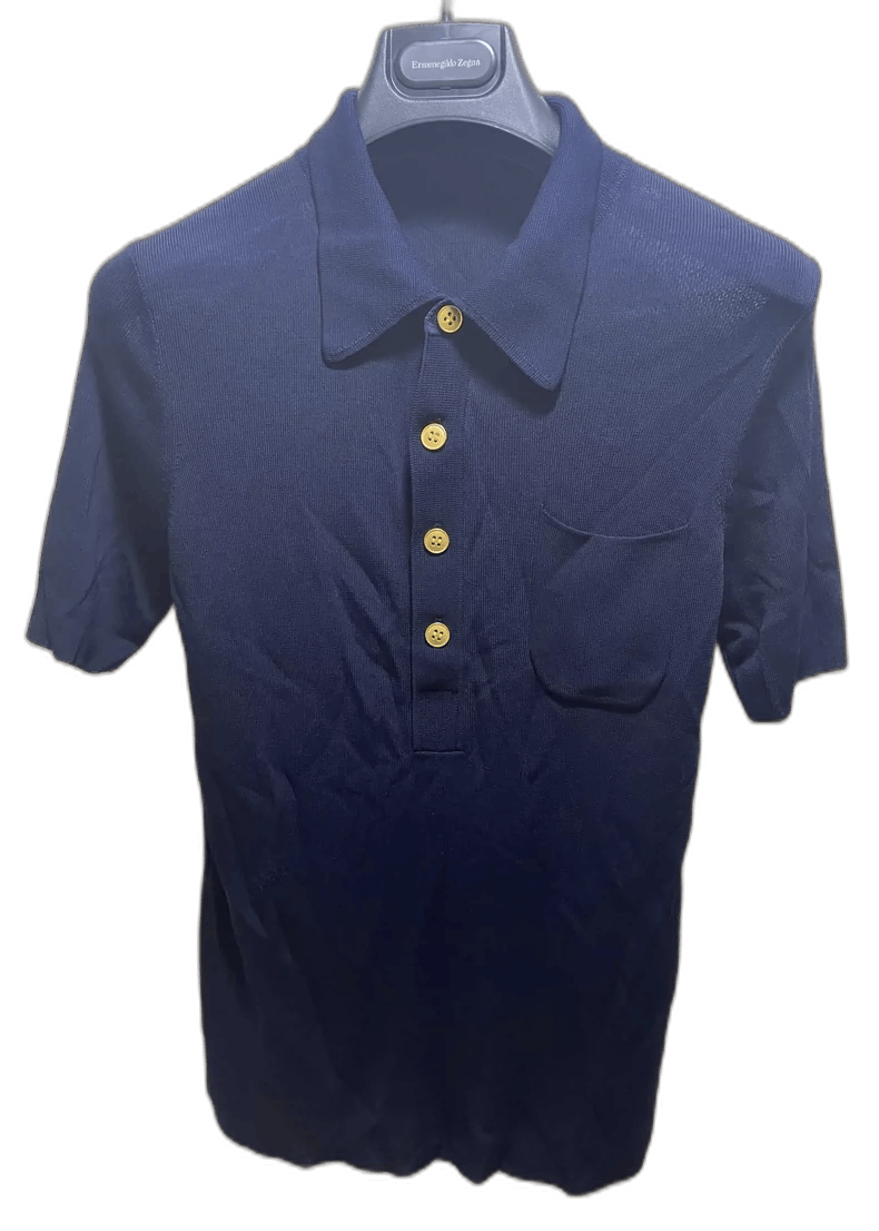 Saint Laurent Paris Saint Laurent Knitted Short Sleeve Polo Shirt Size US S / EU 44-46 / 1 - 1 Thumbnail
