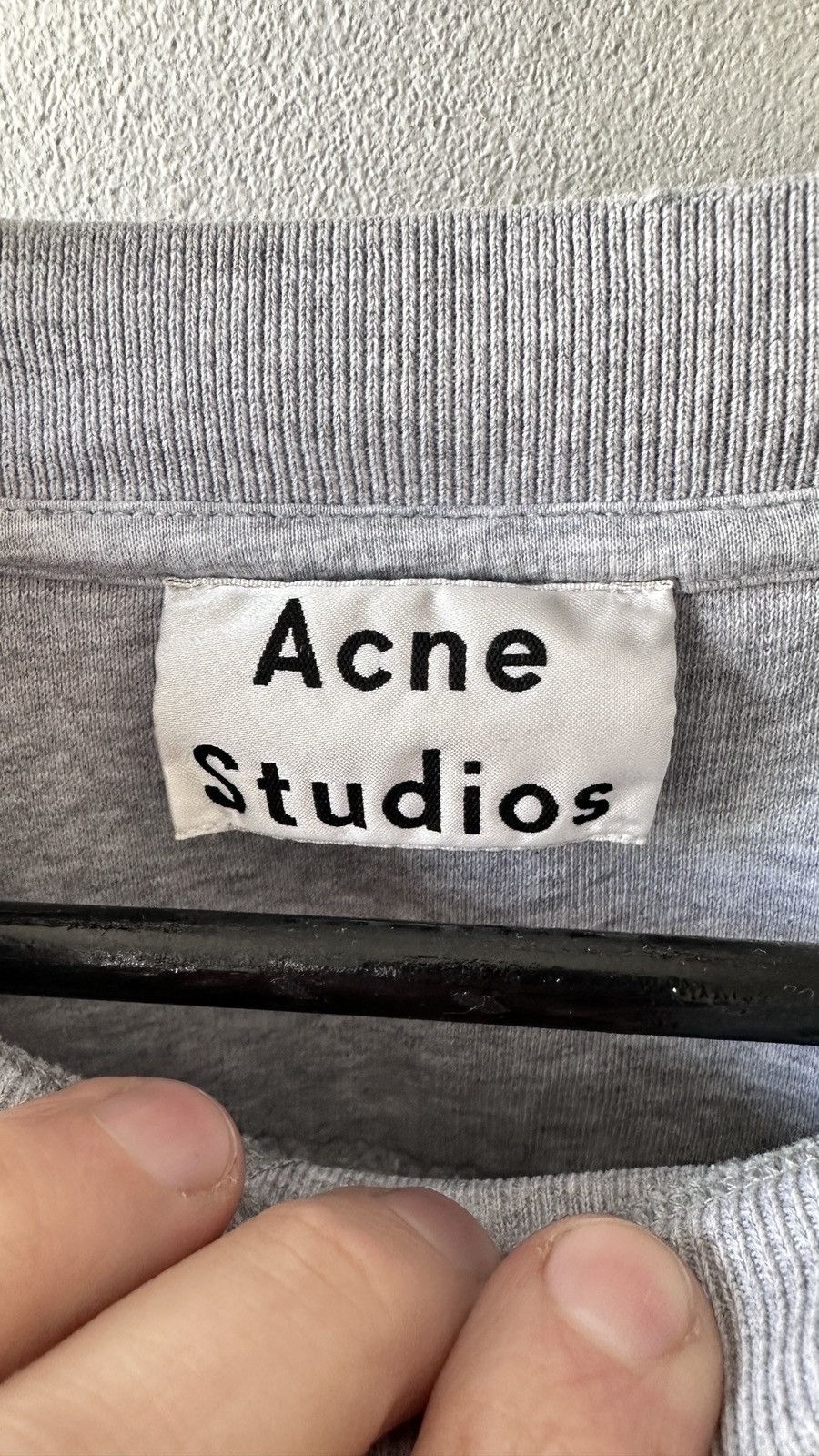 Acne Studios Acne Studios Flogho Logo Boxy Fit Grey Sweatshirt Oversized Size US L / EU 52-54 / 3 - 7 Thumbnail